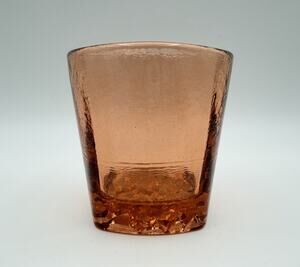 Fire and Light COPPER On The Rocks Drinking Tumbler 3.5” Recycled Glass Barware